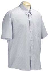 Men’s Striped Classic Oxford Short Sleeve Shirt (C112)