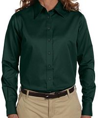 Ladies' Easy Blend™ Long-Sleeve Twill Shirt (M500W)